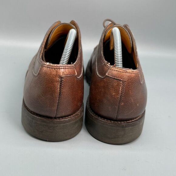 John Lobb Barros Mens 9 Dark Brown Leather Derby Shoes Lace-Up Low Top Casual main image 6
